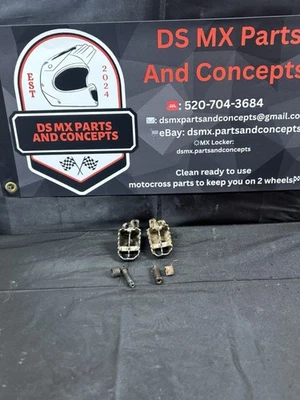 KX65 Footpegs Kit Foot Pegs Rests Genuine OEM KAWASAKI RM KX 65 (2002-2022) - Image 1 of 4