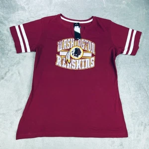 Team Apparel NFL Washington Redskins Shirt Women 2XL Red Performance  Split Neck - Picture 1 of 11