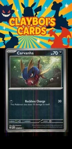 Carvanha Reverse Holo ME02: Phantasmal Flames 060/094 Pokemon TCG NM+ - Bild 1 von 2