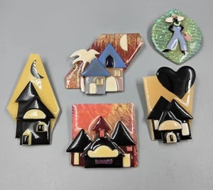 **Set Of 5 House By Lucinda/Women By Lucinda Brooch/Pins** - Picture 1 of 4