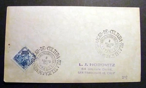 45707 BRAZIL 1942 circulated cover - SÃO PAULO to SAN FRANCISCO (CALIFORNIA) - Picture 1 of 1