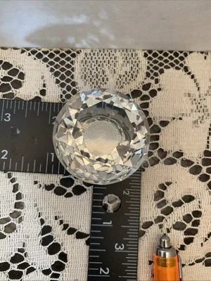 25 Pcs, 40mm Glass Crystal Dresser, Drawer, Cabinet Knobs. Polished Silver Base Foto 1 de 2