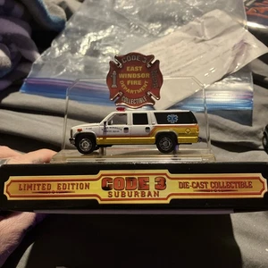 Code 3 Diecast City of East Windsor, NJ Rescue Squad GMC Suburban 1:64 - Picture 1 of 5