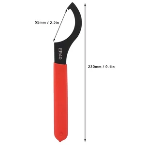 ］ER40 Collet Chuck Wrench Spanner High Carbon Steel Hand Clamping Nut Wrench - Bild 1 von 9
