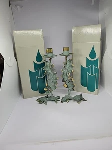 Vintage PartyLite Efeu Blatt Rankgitter Kerzenständer Design alle Jahreszeiten 1 neu im Karton - Bild 1 von 10