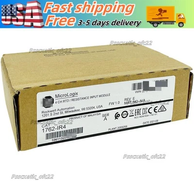Sealed AB 1762-IR4 MicroLogix 1200 RTD Resistance Input Module US Free Tax - Image 1 of 4