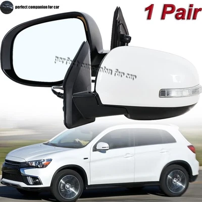 1 Pair 9 Pin Side Door Wing Mirror For Mitsubishi Outlander Sport ASX 2014-2019 - Image 1 of 4