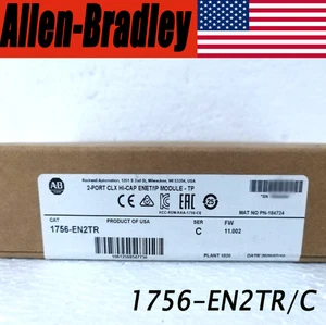 New AB 1756-EN2TR SER C 2-PORT CLX HI-CAP ENET/IP MODULE - TP Factory Sealed PLC - Picture 1 of 6