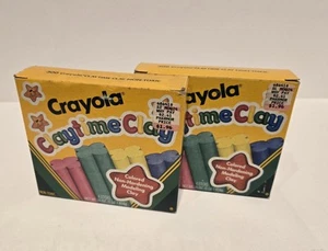 Rare UNUSED Vintage 1991 Crayola "Claytime Clay" NON-Hardening Modeling 2 Boxes - Picture 1 of 7