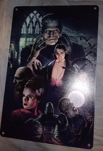 ¡Monstruos universales! Letrero de hojalata 6 de las mejores criaturas de monstruos antiguos🔥🔥 - Imagen 1 de 3