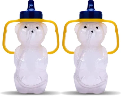 Honey Bear Bottle Straw Cup with Handle – Dishwasher Safe, Premium Food-Grade Si - Image 1 of 4