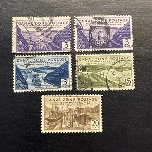 US Canal Zone Stamps Misc. Lot Used Ng - Picture 1 of 2