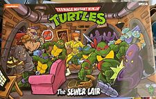 NECA Teenage Mutant Ninja Turtles Cartoon Sewer Lair Living Room Diorama NEW