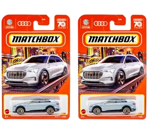 2023 Matchbox Audi E-Tron #1 Silver - Set of 2 - Picture 1 of 3