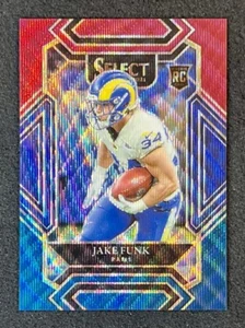 2021 Select Tri Color /149 Club Level Rookie Card Jake Funk LA Rams - Picture 1 of 3