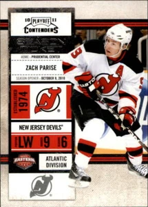 2010-11 Playoff Contenders #51 Zach Parise - NM-MT - Picture 1 of 2