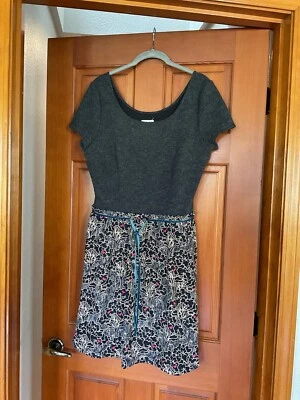 Maison Jules Gray And Floral Juniors Dress Large - Image 1 of 4