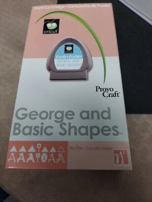 Provo Craft Cricut Font Cartridge George and Basic Shapes CIB Complete  - Image 1 of 4