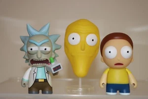 Kidrobot Adult Swim Mini Figures Rick and Morty and Big Giant Head - Picture 1 of 16