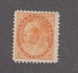 CANADA # 82 VF-MH Q/VICTORIA 8cts NUMERAL CAT VALUE $600 (KKK66) - Picture 1 of 1