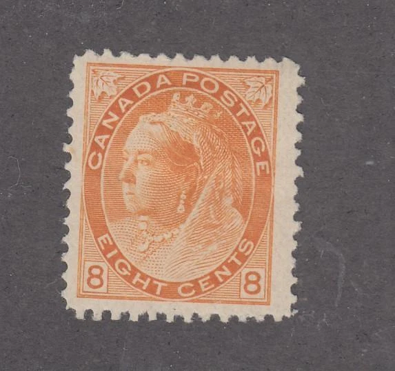CANADA # 82 VF-MH Q/VICTORIA 8cts NUMERAL CAT VALUE $600 (KKK66) - Image 1 of 1