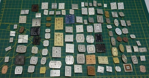 lot+100 cadrans de montre ancienne , carré et rectangulaire, art déco - Imagen 1 de 12