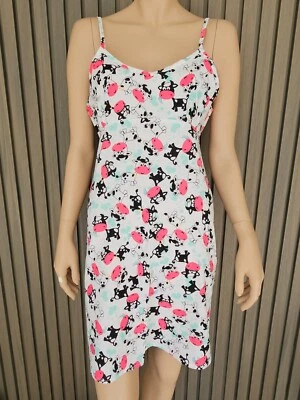 Mitch Dowd Ladies Nightie Sleepwear sizes XS Small Medium Large XL White Cows - image 1 of 4