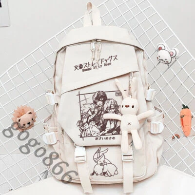 Shoulders Bag Bungo Stray Dogs Student Harajuku Anime Backpack Cosplay Gift - Image 1 of 4