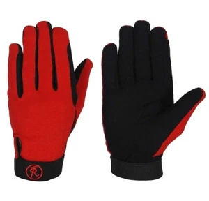 Riders Trend Girls Every Day Equestrian Riding Gloves, Red, Size Child Large - Picture 1 of 1