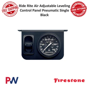Firestone Ride Rite Air Adjustable Leveling Control Panel Pneumatic Single Black - Picture 1 of 12