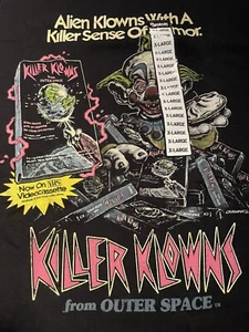 Camisa de película de terror Killer Klowns From Outer Space Movie XL - ¡NUEVA! - Imagen 1 de 2