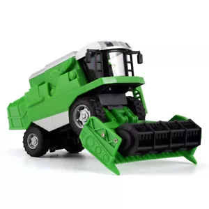 Farm Tractor Front Harvester Diecast Metal Tractor Model Toy Light Sound Green - Picture 1 of 15