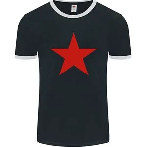 T-Shirt Ringer Rouge Étoile Armée Comme Porté Par Les Hommes FotL - Picture 1 of 29