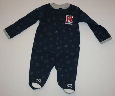 Nuevo Carter's Niños Hermoso Fútbol Deportes Estampado Dormir y Jugar Pijamas NB 3m 6m 9 Nuevo con Etiquetas Foto 1 de 2