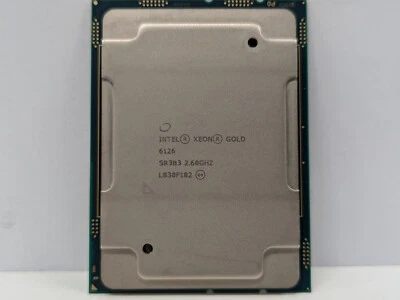 Intel Xeon Gold 6126 12 Core 2.60GHZ 19.25MB 125W CPU Processor - SR3B3 - Image 1 of 2