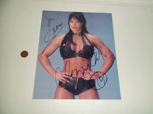 WWF WWE CHYNA AUTOGRAPH PHOTOGRAPH PROMO - Picture 1 of 2