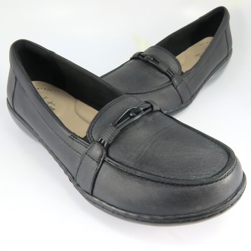 Mocassini Clarks ASHLAND BALLOT donna taglia 8M mocassini slip on in pelle nera