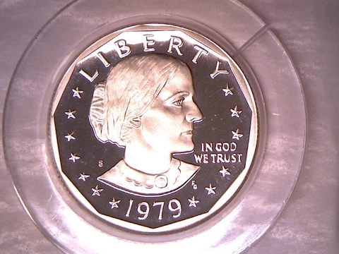 1979 S SBA $1 Type 2 Proof Susan B. Anthony Dollar Cover