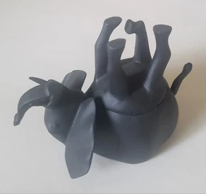 KEENTU NYC Small Hand Carved Upside Down Elephant Box Secret Storage Unpainted - Picture 1 of 3