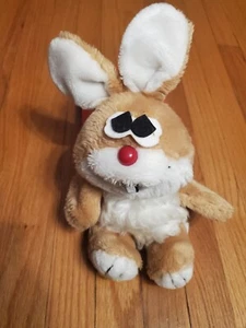 Vintage Hand Puppet Brown Bunny Rabbit Plush Toy 1981 Cottontail Spearhead - Picture 1 of 13