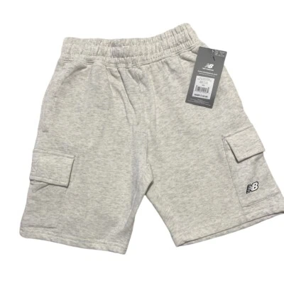New Balance Boys Cargo Short /0atmeal Heather Color /Size Small (8) - Image 1 of 4
