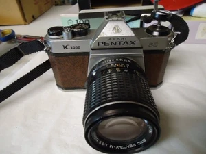 Asahi Pentax K1000 35mm SLR w/ SMC Pentax-M 1:3.5 135mm Lens - Picture 1 of 7