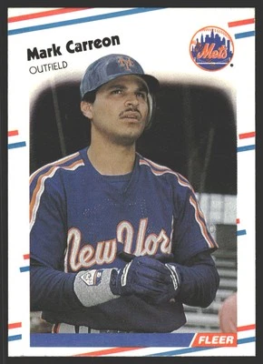 Mark Carreon #129 1988 Fleer New York MetsRC Rookie - Image 1 of 2
