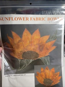 Sunflower Fabric Bowls Pattern by Wanda Nelson Art Sewing Crafting 2004 - Picture 1 of 4