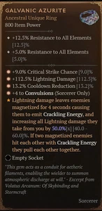 Galvanic Azurite 4GA High Roll Ball Lightning Sorc Temporada 10 XBOX PS PC SC - Imagen 1 de 1