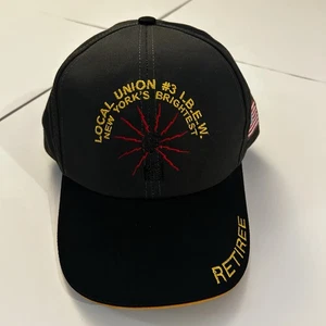 IBEW Local 3 New York Retiree Hat/Cap Black -Electrical Workers Union - Picture 1 of 8