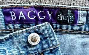 Levi's silverTab BAGGY Purple Label Vintage 90s Blue Denim Jeans W33 L32 - Picture 1 of 9