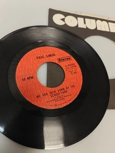 PAUL SIMON Me And Julio Down By The Schoolyard Congratulations CBS 45 Vinyl VG+ - Picture 1 of 10