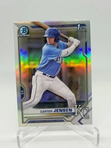 Carter Jensen - 2021 Bowman Chrome Refractor #BDC-106 1st Bowman - Picture 1 of 2
