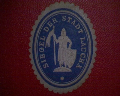 Siegelmarke Siegel  der  Stadt  Laucha   - Bild 1 von 2